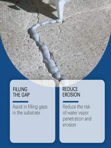 Jakehoe Self-Leveling Sealant, Suitable For Indoor And Outdoor Use, Waterproof Coating, Strong Penetrating Crack Repair Adhesive, High Weather Resistance, Leak-Proof, Easy To Apply For Roof, Wall, And Floor Cracks And Gaps, Long-Lasting Waterproofing And Temperature Resistance, Ideal Material For Waterproofing, Sealing And Crack Repair In Residential And Commercial Settings. - A - View 5