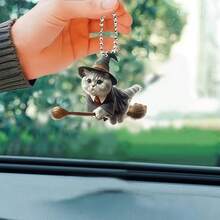 1pc Random Acrylic Creative Hanging Decor, Versatile Design, Can Be Hung On Rearview Mirror, Backpack, Keychain, Minimalist & Fashionable, Adds Personalized Ambiance - 1 PCS Random Acrylic Decorative Pendant - View 4