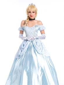 Stage Dance Wear - Crown Dress, Gloves, Large Petticoat - View 7