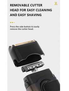 Kemei 1pc KM-T389 Men's Electric Shaver, Portable Reciprocating Shaver, Type-C Fast Charging Long-Lasting Shaver With LED Display, Upgraded Beard Trimmer, Gift For Father/Boyfriend - Multicolor - View 8