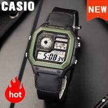 Multifunctional Electronic Wristwatch With Alarm, Stopwatch, Countdown, Suitable For Students' Daily Wear, CASIO AE-1200WH-1A - Black - View 1