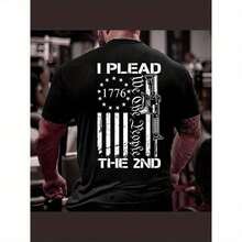100% Cotton, Implore The Second Amendment Print T-Shirts, Men's Short Sleeve Summer T-Shirts, Ivan Cornejo Merch Graphic Tees, Gifts For Men, 90s Cotton Graphic Tees, Loose Crochet Graphic Tees, Golf Gift For Men And Women GRXQ ZXLK - 白色 - 查看 2