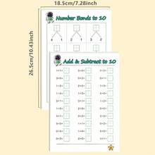 60-Page Math Workbook For Kids: Basic Math Practice Within 10, Featuring Vibrant Illustrations, Interactive Learning Activities And Progress Tracking, Lively Cover Design - Multicolor - View 10