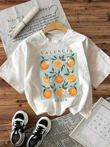 Women's Printed T-Shirt, Casual Short-Sleeved Top With A Round Neck, Ideal For Spring And Summer. Women's Clothing. Suitable For All Occasions. Enhance Your Look. KV3U - 白色 - 查看 7