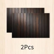 1 buah Alas Piring Linen Motif Kayu Imitasi, Alas Sarapan, Tatakan Kopi, Alas Mangkuk, Aksesori Dapur, Alas Makan Mudah Dibersihkan, Cocok untuk Rumah, Restoran, Dekorasi Ruang Makan, Hadiah Liburan, Hadiah untuk Teman, Set Beberapa Buah - MultiWarna - View 13