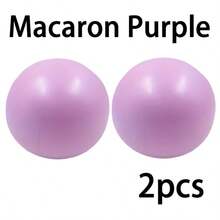 2pcs 25cm/9.84in Anti-Burst Yoga Ball, Indoor Fitness Training Equipment - Mauve Purple - View 12