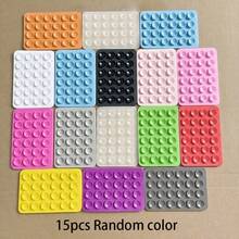 15 piezas Juego de ventosas de silicona, soporte multiusos para teléfono y tableta, compatibilidad universal, fácil liberación, soporte adhesivo reutilizable - Multicolor - Ver 3