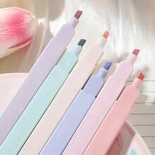 1 Set Creative Mild Color Art Markers, Smooth Gliding Assorted Highlighting Pens For Coloring Book, Scrapbooking & Doodling, Ideal Back To School Gift For Kids & Girls - A - 查看 5