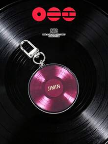 K-Pop《阿里郎》唱片造型吊坠钥匙扣，ARMY必备收藏品，RM、JIN、J-HOPE、JIMIN、V限量版周边，粉丝必备，可挂在背包上或装饰车钥匙，韩国流行音乐配饰 - 彩色 - 查看 14