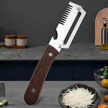 Multi-Function Scallion Slicer, Kitchen Potato Peeler, Vegetable Peeler For Onion, Potato, Asparagus, Winter Melon - White - View 1