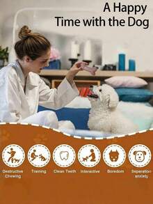 Bộ 4 món đồ chơi gặm cho chó, đồ chơi mềm mại, bền chắc màu hồng dễ thương cho chó con, đồ chơi cao su tương tác nhiều hình dạng khác nhau dành cho huấn luyện và vui chơi của chó nhỏ. - Xám - Xem 10