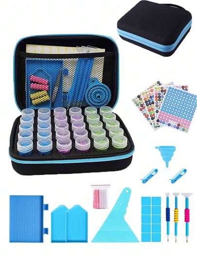 Diamond Painting Art Storage Container 30/60 Slot Diamond Painting Accessories And Tools Portable Bead Storage Box For Adults
