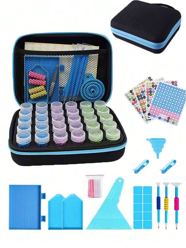 Diamond Painting Art Storage Container 30/60 Slot Diamond Painting Accessories And Tools Portable Bead Storage Box For Adults