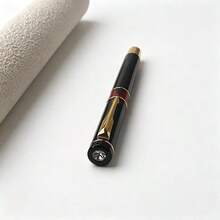 奢华黑金钢笔 商务办公男女通用 0.5mm笔尖 金属墨水笔 红色笔环 优雅书写礼品笔 学校文具 - 106 - 查看 5