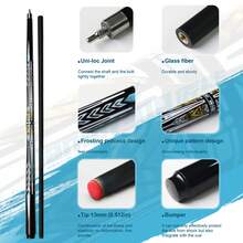 1/2 Split Glass Fiber Billiard Pool Cue, 19-20Oz 13mm Tip Cue For Home & Game Room - Black - View 2
