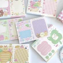 Cute Series Mini Bun A7 Retro Memo Pad, Non-Sticky Notepad Material, High-Quality Decorative Stationery For Students, Suitable For Back To School, Graduation Season, Holidays School Supplies - one-size - View 7