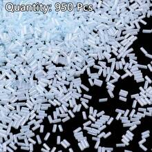 950-15000颗/袋彩色玻璃珠，适用于刺绣、DIY手工手链、项链、耳环和装饰品 - 長管狀珠子 - 查看 11