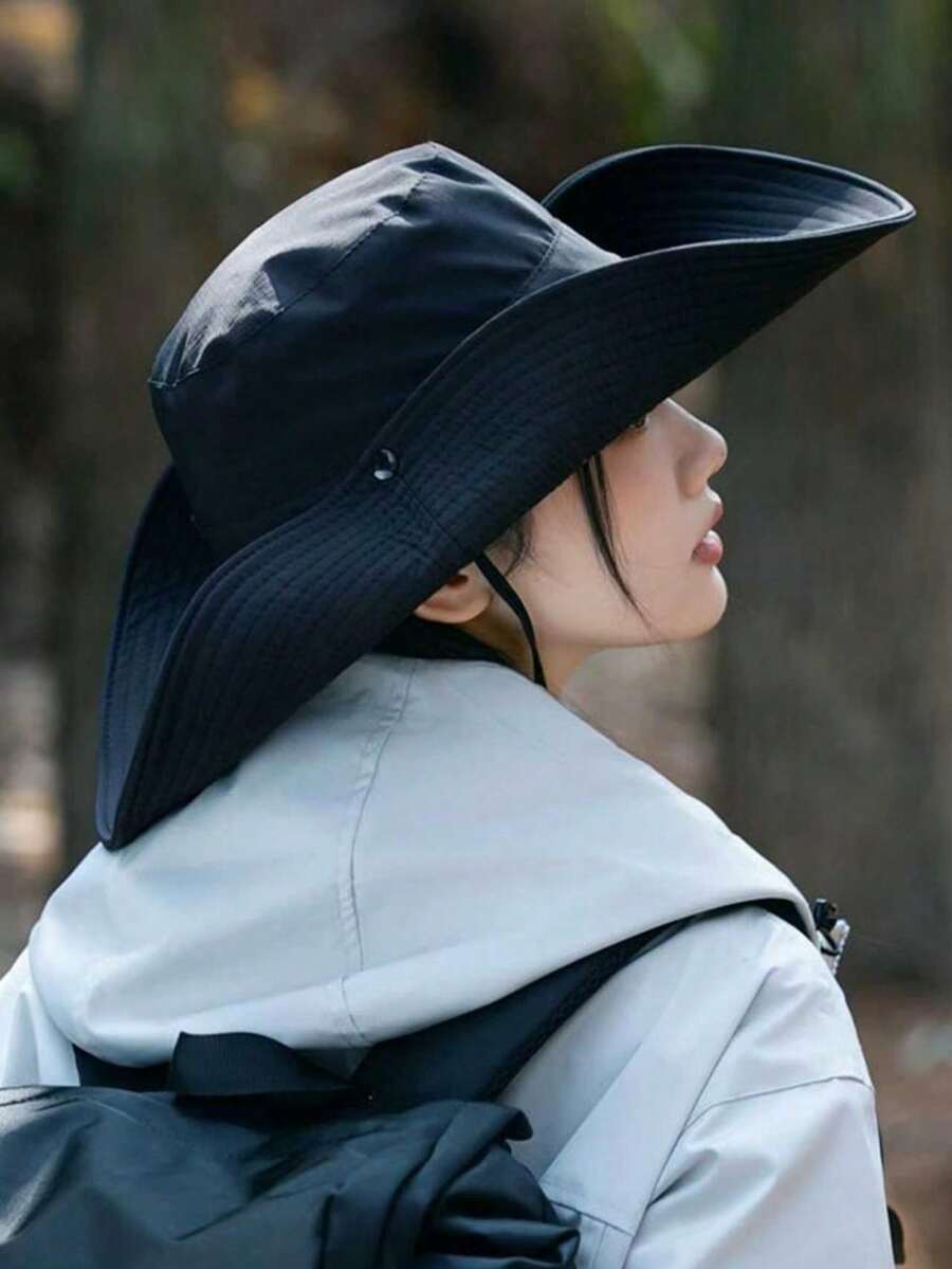 1顶男女通用牛仔帽,多功能渔夫帽,可折叠,适合春夏户外活动、防晒、徒步旅行,速干遮阳帽 - 牛仔帽 - 查看 1