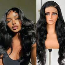 MECRY 13*4 18-Inch Orange Loose Wavy Hair Wig, 200% Density Glue-Free Wig, 350# Closed Lace Wig, Pre-Pulled Short Body Wavy Hair Wig, Brazilian Type Forehead Mixed Hair Texture, 12-Inch Wavy Hair, Suitable For Women - 1B - View 8