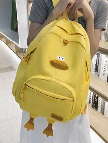 2026 New High-Value Simple Large Capacity Backpack For Students, Suitable For Middle School - Yellow - View 7
