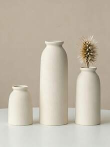 Small Vase Decor, Modern Bohemian Farmhouse Style, Suitable For Pampas Grass And Dried Flowers, Distressed Finish, Minimalist Modern Home Decor, Dining Table, Bookshelf, Entryway And Centerpiece - 1PC - View 8