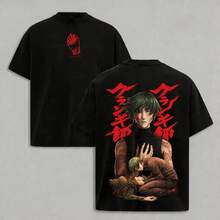 Camiseta unisex  "¡El fracaso de un clan Zenin!" ",  JJS T SHIRT Diseño Anime HipHop Exclusivo, Manga Corta Casual, Tallas Disponibles S‑3XL-A323, Calidad Premium, Suave y Cómoda, Perfecta para Fans de Anime y Otaku - Blanco - Ver 5