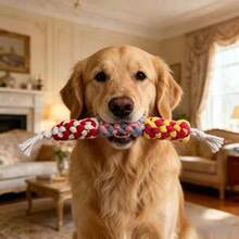 1pc Chew-Resistant Dog Toy, Sausage Shaped Cat Toys, Suitable For Small/Medium Dogs, Pet Supplies Chew Toy For Dogs To Relieve Boredom, Companion Tear-Resistant Sausage Shaped Realistic Dog Toys - Multicolor - View 4
