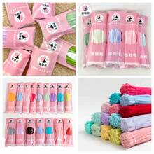 100pcs/300pcs Creative Felt Strips, Multi-Color Options, Dense & Thick, Won't Fall Off Easily. DIY Craft Material, Bouquet Making Accessory, Fluffy & Soft. Suitable For Creative DIY Projects And Home Decor. Versatile Use, Can Be Crafted Into Various Shapes, Great For Gift Making. Soft & Fluffy - Multicolor - View 11