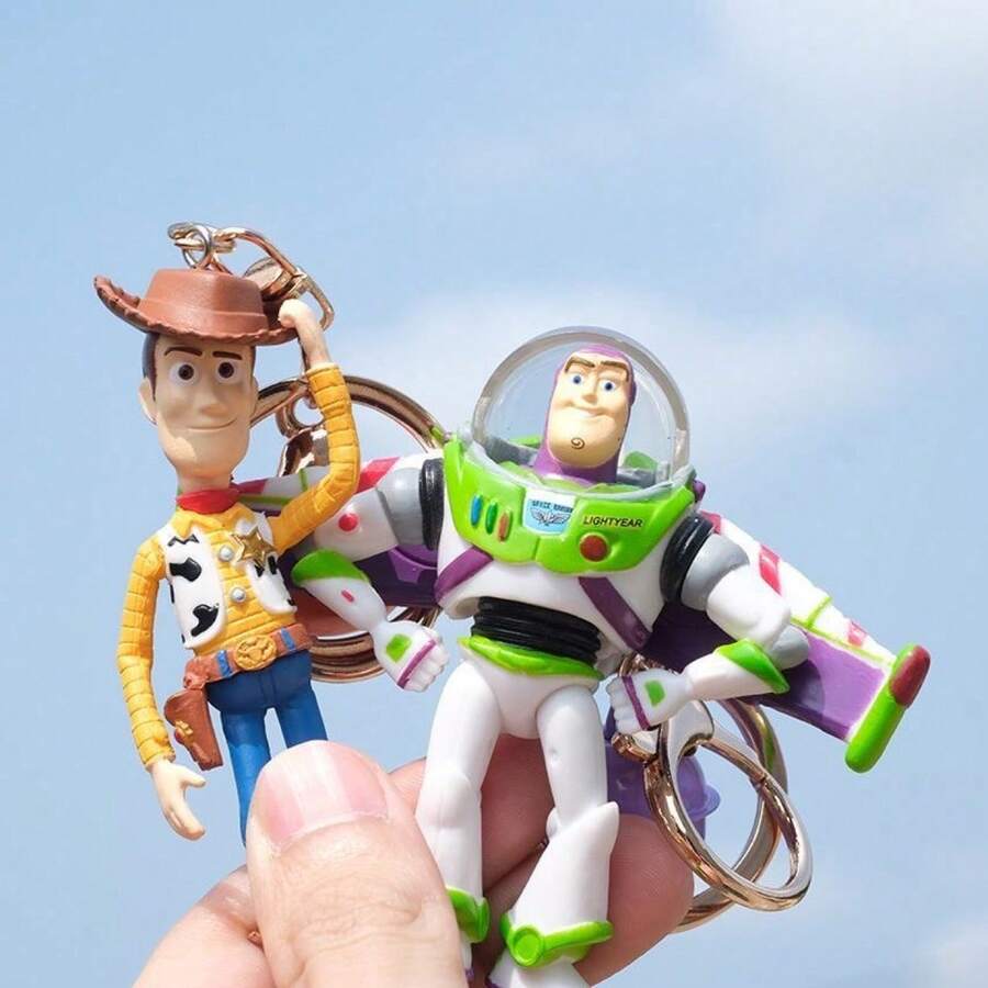 Funko 1件金屬鏈條環鑰匙圈,適用於女性手提包、背包、錢包-可愛禮品配件、鑰匙圈裝飾、優雅汽車鑰匙鏈,適合聖誕節、生日、情人節、新年禮物,美感風格 - 彩色 - 查看 1