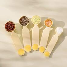 5pcs/Set Plastic Measuring Spoons Kitchen Accurate Scale With Handle For Coffee Baking Cooking Ingredients Flour Measuring Tools - Multicolor - View 15