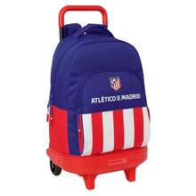 | Large Wheeled Backpack Atlético De Madrid Compact Evolution Detachable School Backpack With Integrated Trolley Padded Back, Official License, Double Compartment For 15 Laptop, USB - Option 9 - View 2