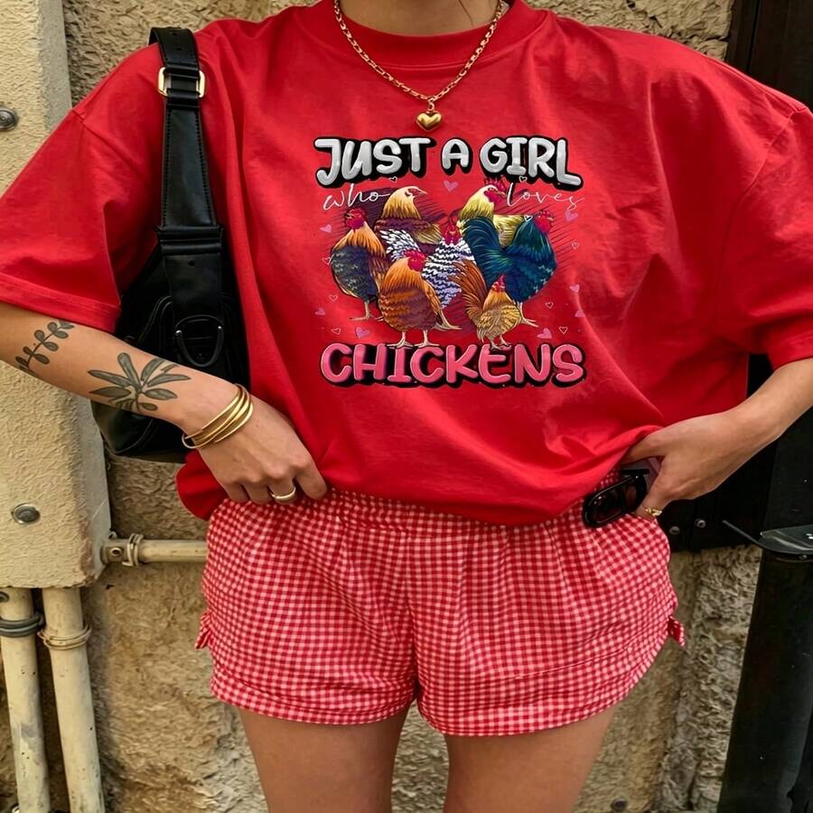 Cute Daily Casual Graphic T-Shirt 100% Cotton Oversized Soft Breathable Casual Crewneck Short Sleeve Top Aesthetic Daily Fashion Lovers Casual Wearers Gift Givers Trendy Basic