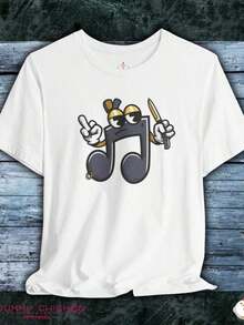 Champagne And Chips T-Shirt, Food Lover T-Shirt, Brunch T-Shirt, Gift For Friends, Food Lover T-Shirt, Breathable And Comfortable. - 白色 - 查看 1