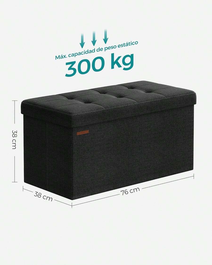 Storage Benches & Ottomans - Black - View 1