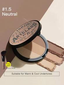 Too Cool For School 3-Color Contour Palette Contour, Highlight, Side Contour, Nose Contour, Eyeshadow All-In-One Palette - #1.5 Neutral White - View 1