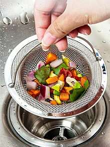 3pcs Kitchen Sink Strainer Set, Stainless Steel Sink Drain Filter, Kitchen Accessories, Suitable For Most Sink Drain Food Catcher, Kitchen Sink Basket Strainer, Steel Sink Filter, Valentine's Day, Wedding, Birthday, Kitchen, Kitchen Accessories - Multicolor - View 2