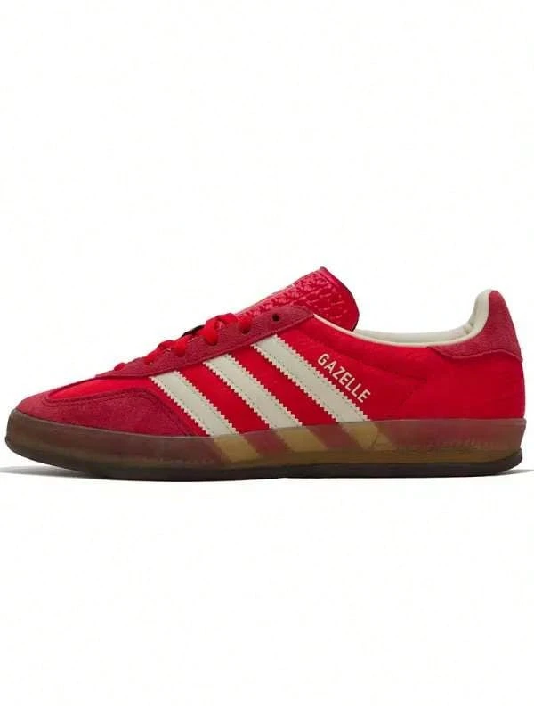 Adidas Giày thể thao nữ Clover Originals Gazelle cổ thấp, kiểu dáng retro Đức, mũi chữ T. - Đỏ/trắng - Xem 1