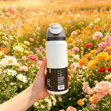 32oz Stainless Steel Insulated Water Bottle - Leak-Proof Sports Water Bottle With Dual Function Spout, Flip Lid Straw And Wide Mouth Design - 24 Hour Temperature Retention - Suitable For Fitness, Travel And Daily Use - Multicolor - View 6