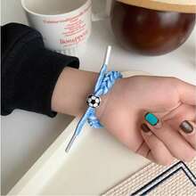 Woven Hand Rope Bracelet, Sports Fan Jewelry For Germany Portugal England Football Team, C Ronaldo Fan Accessory - 30 - 查看 6