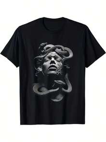 Camiseta unisex para mujer Camiseta unisex de algodón puro - Negro - Ver 5