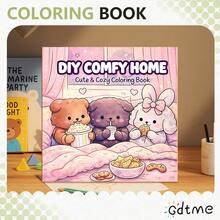GDTME 1 本春季咖啡馆主题涂色书，24 页加厚珠光纸，尺寸 7.87*7.87 英寸，适合初学者绘画，缓解办公压力，促进亲子互动，是馈赠佳品，适合节日聚会和活动赠送朋友，有助于缓解压力。也是文具和学习用品、精彩音乐节和婚礼季的理想小礼物。办公用品，学习用品 - GY613 - 查看 7