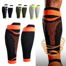 1 Pair Calf Compression Sleeves For Men & Women - Footless Compression Sleeves For Running, Athletic, Leg Sleeves - Multicolor - View 2