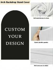 1件个性化弹性拱形罩（不含支架）| 定制圆形顶部背景罩 | 适用于生日派对、主题派对、婚礼等 | 多种尺寸可选 | 耐用、透气、可水洗 | 趣味、可爱、充满爱意 | 柔软、舒适、优雅、简约 | 个性化且独一无二 | 适用于周年纪念日、母亲节、情人节、毕业典礼、父亲节、乔迁之喜等。 - 彩色 - 查看 8