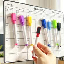 A Set Of Whiteboard Pens + Magnets + Eraser + 8 Colors,Random Color - Sets - View 1