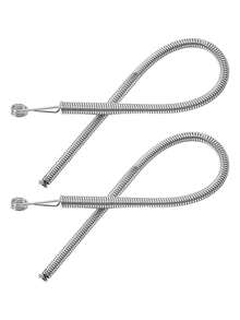 1/2/4Pcs Spring-Loaded Flexible Drawstring Threader Tool - 2-In-1 No Sew Waistband Stringer & Elastic Band Inserter, Quick Drawstring Replacement, Bendable Stainless Steel Guide, Universal For Hoodies Pants Sweatpants Skirts Jackets - A - View 15