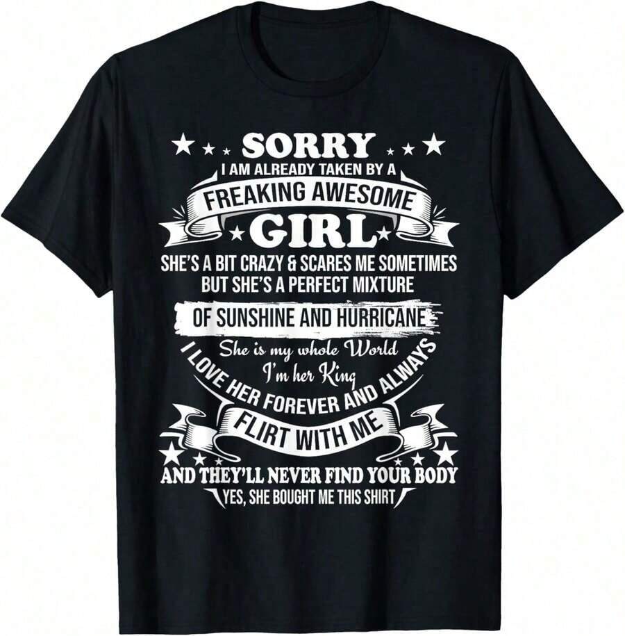 Sorry For Being So Sexy And Funny, I Don't Know What's Wrong With Me. Casual And Stylish T-Shirts, Workout Clothes, 100% Cotton, Breathable And Comfortable. - 超棒的女孩 - 查看 1