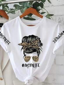 Camiseta holgada coreana para mujer, suave, casual, combinable con todo. - Negro - Ver 5
