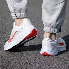 Nike Quest 5 低筒休閒跑步鞋 男款 紅白色 - 白紅色 - 查看 4