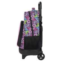 Safta Monster High 大型 Monster High Compact Evolution 兒童拉桿背包，帶可拆卸可清洗內襯，可透過拉鍊連接到拉桿箱，配有頂部提手和身份標籤，均碼 - 免費送貨 ✅ 西班牙大陸 24/48 小時送達 - 選項13 - 查看 4