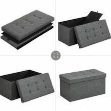 Storage Benches & Ottomans - Dark Grey - View 4